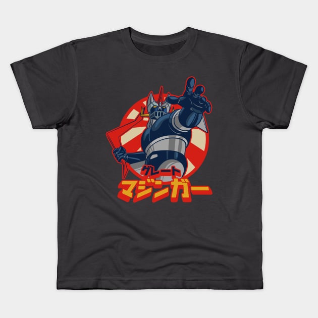 great mazinger Kids T-Shirt by Nisu Studio